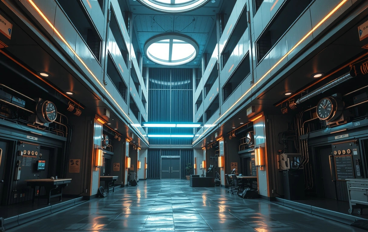 Atmospheric facility interior